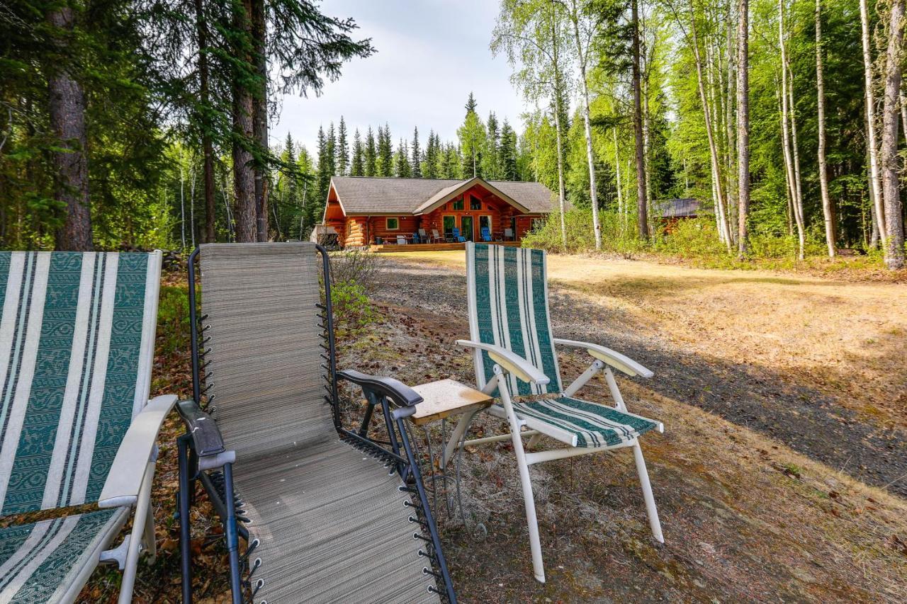 Riverside Log Cabin On-Site Aurora Viewing! North Pole Екстер'єр фото