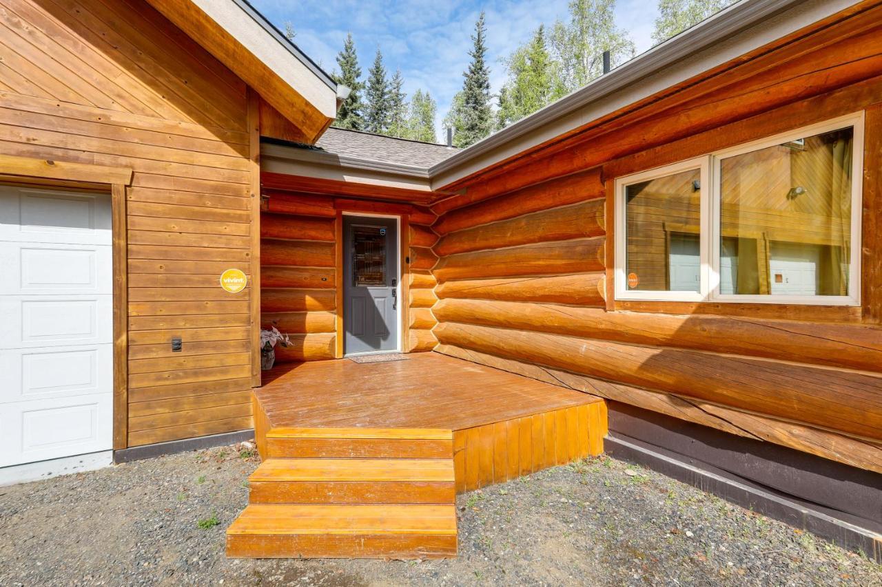 Riverside Log Cabin On-Site Aurora Viewing! North Pole Екстер'єр фото