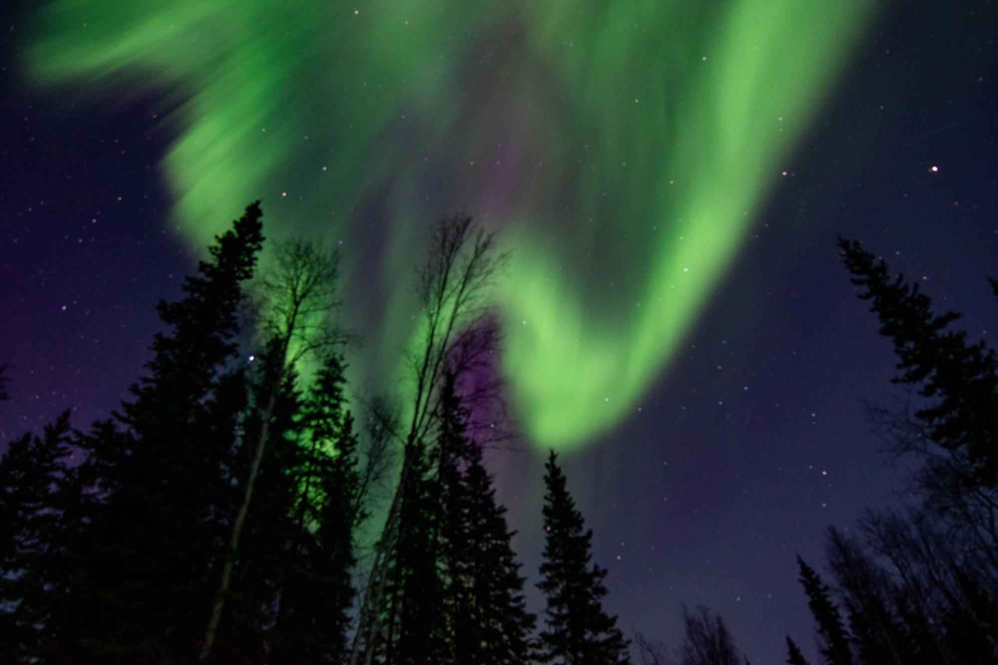 Вілла Riverside Log Cabin On-Site Aurora Viewing! North Pole Екстер'єр фото